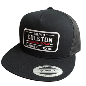 CC Black License Plate Snapback Hat
