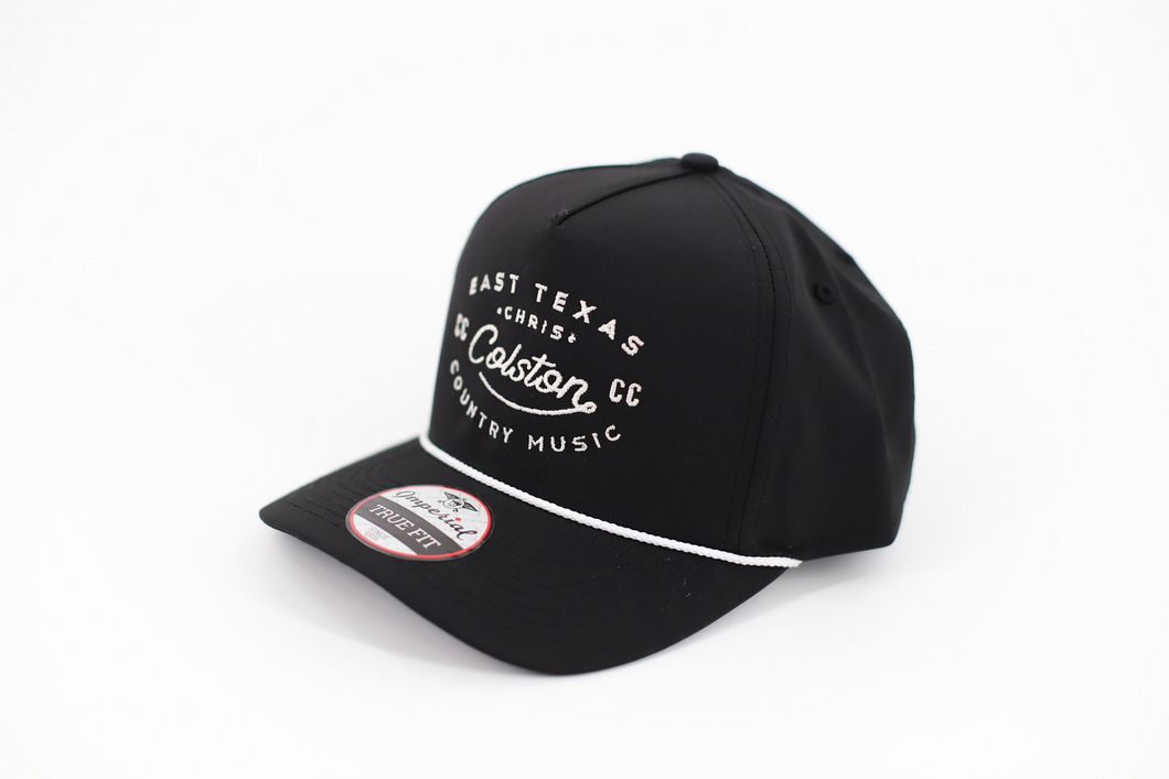 Rope Hat - White (Black Logo)