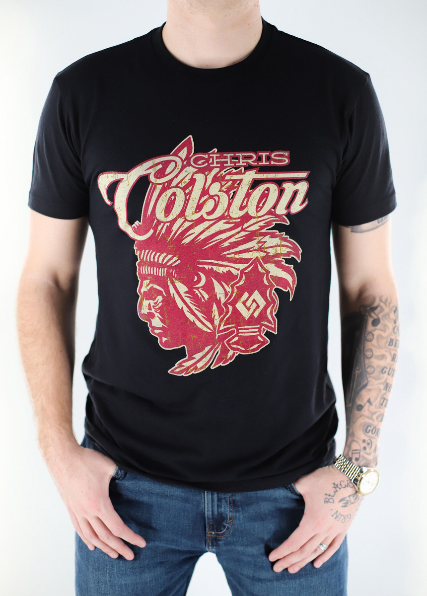 Chris Colston Black Headdress T-shirt – Colsty Threads